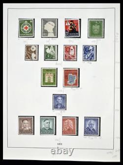 Lot 38679 Collection de timbres complète Bundespost 1949-1973 dans un album Lindner