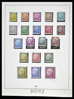 Lot 38679 Collection de timbres complète Bundespost 1949-1973 dans un album Lindner