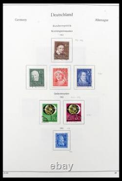 Lot 39148 Collection complète de timbres Bundespost 1949-1987 dans un album Kabe