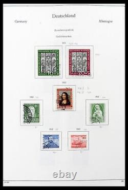 Lot 39148 Collection complète de timbres Bundespost 1949-1987 dans un album Kabe