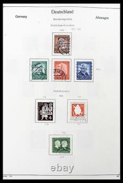 Lot 39148 Collection complète de timbres Bundespost 1949-1987 dans un album Kabe