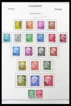 Lot 39148 Collection complète de timbres Bundespost 1949-1987 dans un album Kabe