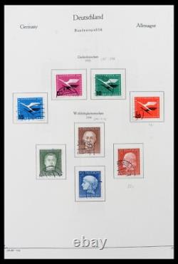 Lot 39148 Collection complète de timbres Bundespost 1949-1987 dans un album Kabe