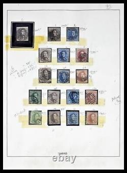 Lot 39265 Collection de timbres surcomplète Belgique 1849-1962 dans 3 albums Lindner