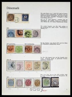 Lot 39407 Collection de timbres Danemark 1851-1969 dans l'album Behrens