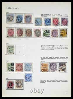 Lot 39407 Collection de timbres Danemark 1851-1969 dans l'album Behrens