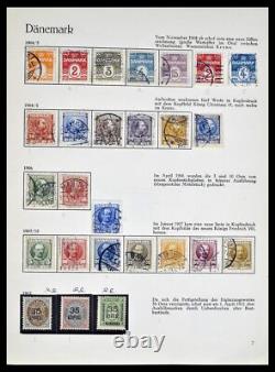 Lot 39407 Collection de timbres Danemark 1851-1969 dans l'album Behrens