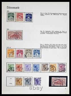 Lot 39407 Collection de timbres Danemark 1851-1969 dans l'album Behrens