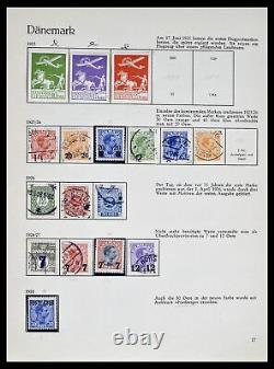 Lot 39407 Collection de timbres Danemark 1851-1969 dans l'album Behrens