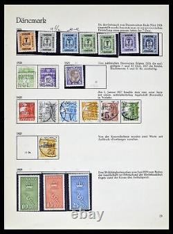 Lot 39407 Collection de timbres Danemark 1851-1969 dans l'album Behrens