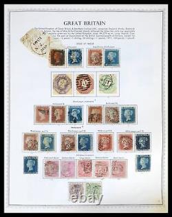 Lot 39570 Collection de timbres Grande-Bretagne 1840-1997 dans un album mondial de timbres