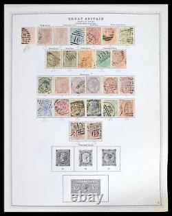 Lot 39570 Collection de timbres Grande-Bretagne 1840-1997 dans un album mondial de timbres