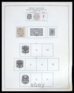 Lot 39570 Collection de timbres Grande-Bretagne 1840-1997 dans un album mondial de timbres