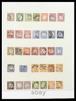 Lot 39747 Collection de timbres d'occasion Reich allemand 1872-1940 dans un album. Cat. 13000+