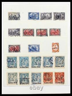 Lot 39747 Collection de timbres d'occasion Reich allemand 1872-1940 dans un album. Cat. 13000+