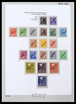 Lot 39892 Collection complète de timbres MNH Berlin 1948-1990 dans un album de luxe Michel