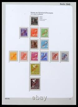 Lot 39892 Collection complète de timbres MNH Berlin 1948-1990 dans un album de luxe Michel