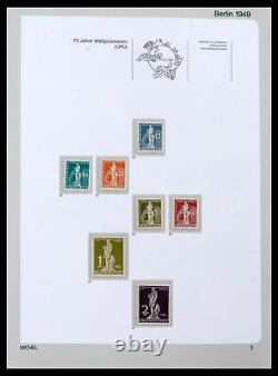 Lot 39892 Collection complète de timbres MNH Berlin 1948-1990 dans un album de luxe Michel