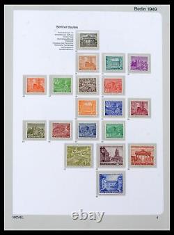 Lot 39892 Collection complète de timbres MNH Berlin 1948-1990 dans un album de luxe Michel