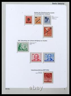 Lot 39892 Collection complète de timbres MNH Berlin 1948-1990 dans un album de luxe Michel