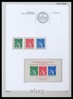 Lot 39892 Collection complète de timbres MNH Berlin 1948-1990 dans un album de luxe Michel