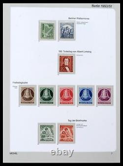 Lot 39892 Collection complète de timbres MNH Berlin 1948-1990 dans un album de luxe Michel