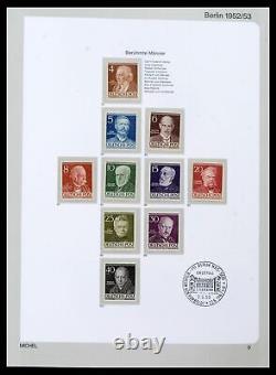 Lot 39892 Collection complète de timbres MNH Berlin 1948-1990 dans un album de luxe Michel