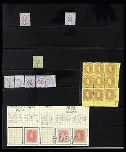 Lot 40384 Collection de timbres Sarawak 1869-1950 sur pages de stockage dans un album