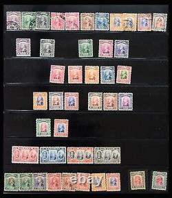 Lot 40384 Collection de timbres Sarawak 1869-1950 sur pages de stockage dans un album