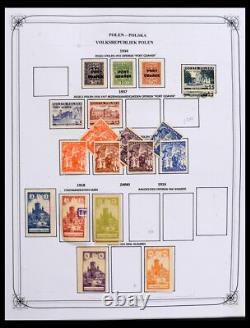 Lot 40456 Collection de timbres bien remplie Pologne 1915-1985 dans un album