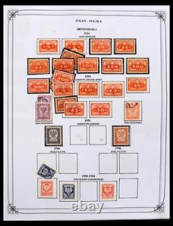 Lot 40456 Collection de timbres bien remplie Pologne 1915-1985 dans un album