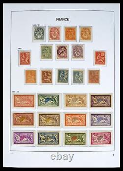 Lot 40572 Collection de timbres presque complète France 1900-1955 dans un album Davo luxe