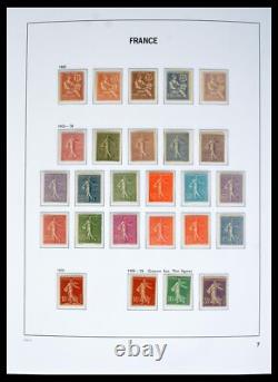 Lot 40572 Collection de timbres presque complète France 1900-1955 dans un album Davo luxe
