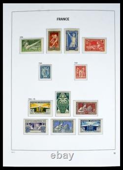 Lot 40572 Collection de timbres presque complète France 1900-1955 dans un album Davo luxe