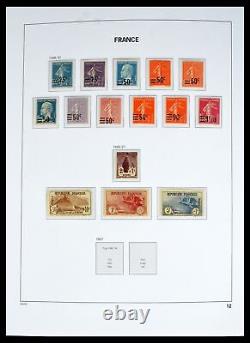 Lot 40572 Collection de timbres presque complète France 1900-1955 dans un album Davo luxe