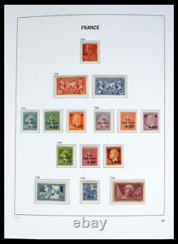 Lot 40572 Collection de timbres presque complète France 1900-1955 dans un album Davo luxe
