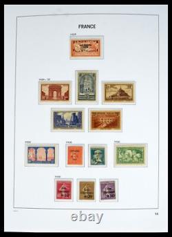 Lot 40572 Collection de timbres presque complète France 1900-1955 dans un album Davo luxe