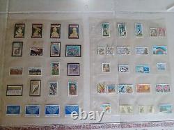 Lot - Centaines de nos timbres américains de collection uniques et quelques feuilles. Tous MNH et manches