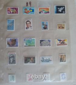 Lot - Centaines de nos timbres américains de collection uniques et quelques feuilles. Tous MNH et manches