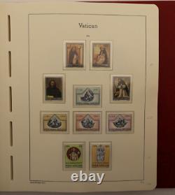 Lot De 3 Albums De Timbres De Phares Rouges, Vatican, I, II, 1929-2008 Avec Étuis