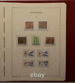 Lot De 3 Albums De Timbres De Phares Rouges, Vatican, I, II, 1929-2008 Avec Étuis