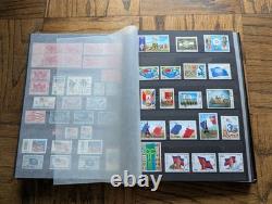 Lot de 1429 Timbres Drapeaux du Monde Emblèmes Vexillologie Collection de Timbres Album Lot 2