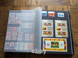 Lot de 1429 Timbres Drapeaux du Monde Emblèmes Vexillologie Collection de Timbres Album Lot 2