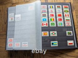 Lot de 1429 Timbres Drapeaux du Monde Emblèmes Vexillologie Collection de Timbres Album Lot 2