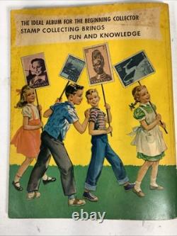 Lot de classeurs de timbres H. E. Harris vintage, bien remplis, collection mondiale - IMMENSE LOT