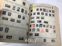 Lot de classeurs de timbres H. E. Harris vintage, bien remplis, collection mondiale - IMMENSE LOT