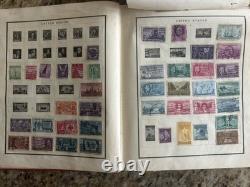 Lot de succession de 1200+ timbres vintage Scott de 1946, albums de timbres, États-Unis, Canada, monde, paquet JFK