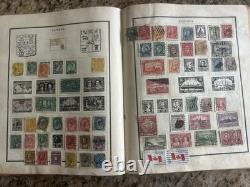 Lot de succession de 1200+ timbres vintage Scott de 1946, albums de timbres, États-Unis, Canada, monde, paquet JFK