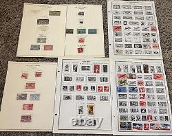 Lot de timbres aériens des États-Unis sur des pages d'album : U.S.Airmail Stamps Lot On Album Pages, supu, Bicentennial, Trans-pacific #46.