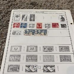 Lot de timbres aériens des États-Unis sur des pages d'album : U.S.Airmail Stamps Lot On Album Pages, supu, Bicentennial, Trans-pacific #46.